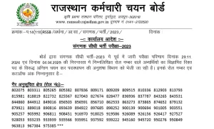Read more about the article RSSB Sangnak Computer 2023 Exam Result 2025