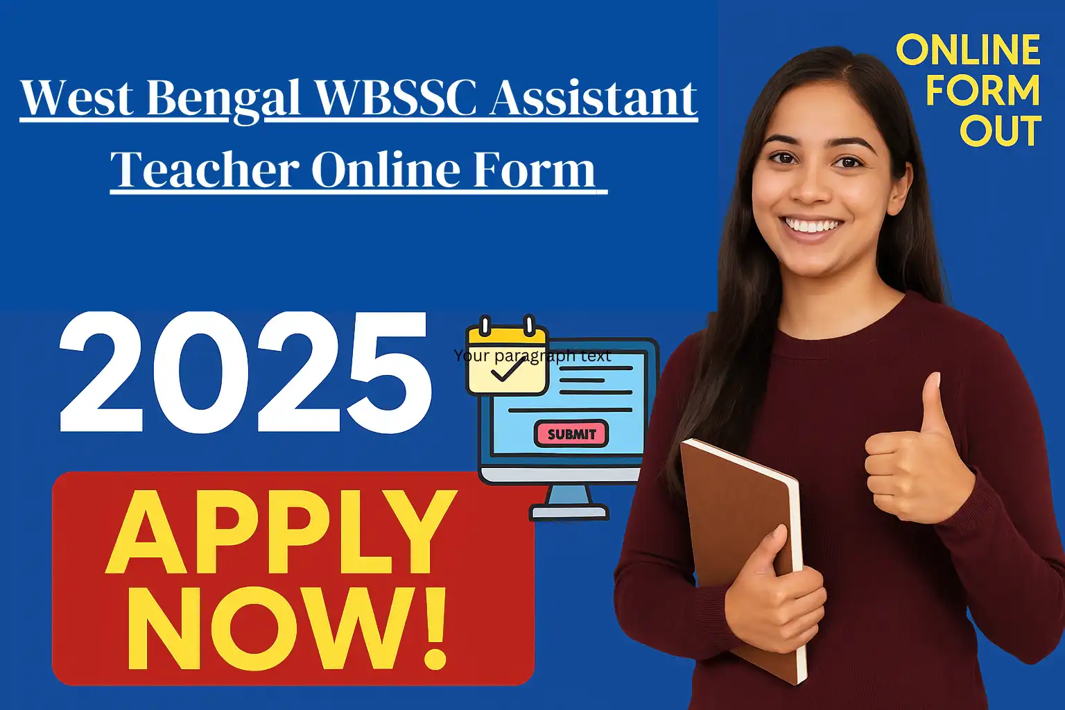 West Bengal WBSSC Assistant Teacher Online Form